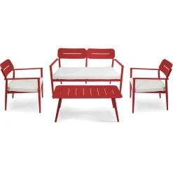 Salotto da Giardino Realizzato in Alluminio di Diverse Finiture - Souvenir