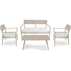 Salotto da Giardino Realizzato in Alluminio di Diverse Finiture - Souvenir
