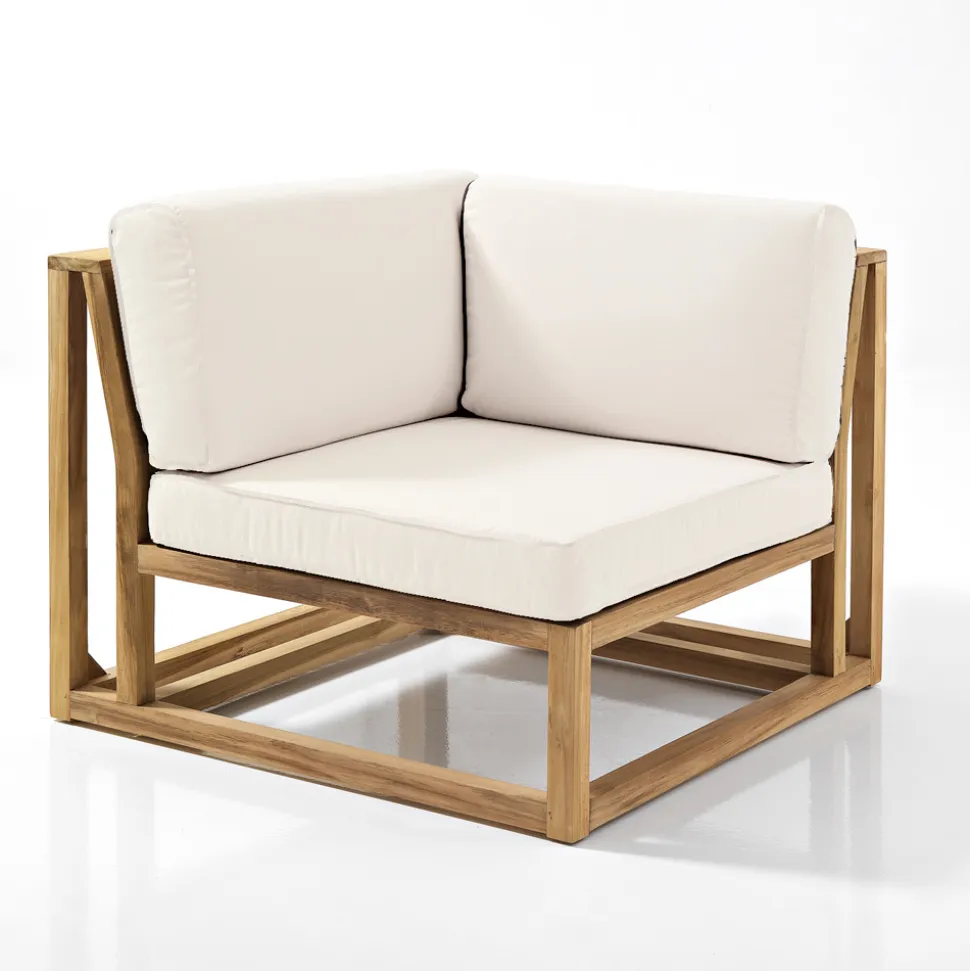 Salotto da Giardino Realizzato in Teak con Cuscini - Circe