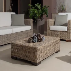 Salotto Outdoor in Kubù Grigio con Cuscini Inclusi – Cerys
