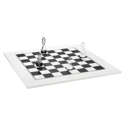 Scacchiera in Plexiglass Bianca o Nera Moderna Made in Italy - Scaccomatto