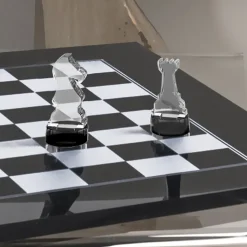 Scacchiera in Plexiglass Bianca o Nera Moderna Made in Italy - Scaccomatto