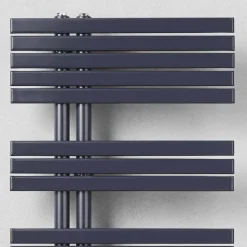 Scaldasalviette Bagno Design Moderno a Parete in Acciaio a 386 Watt - Pavone