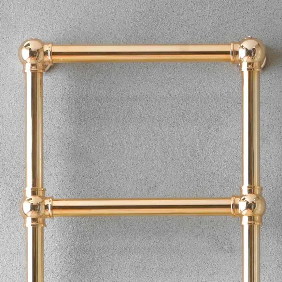 Scaldasalviette Componibile Idraulico Tubo d'Ottone Oro a 311 W - Caesar