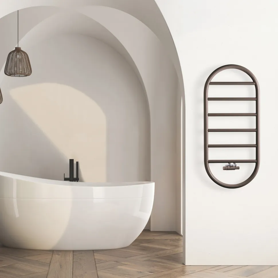 Scaldasalviette di Design a “Tutto Tondo Bubble” in Acciaio Made in Italy - Smooth