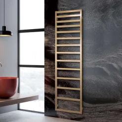 Scaldasalviette Elettrico con Linee Semplici in Acciaio Made in Italy - Pistacchio
