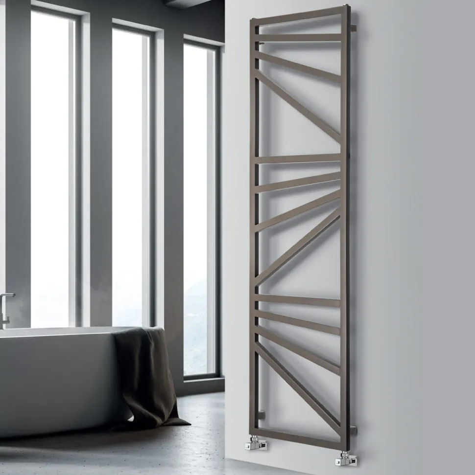 Scaldasalviette Elettrico con Elementi Quadrati Made in Italy - Mandorle