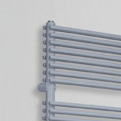 Scaldasalviette Elettrico in Acciaio Finitura Alluminio Made in Italy - Brioches