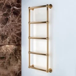 Scaldasalviette Elettrico in Ottone con Sfere di Collegamento Made in Italy - Ricotta