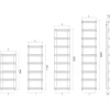 Scaldasalviette Idraulico con Collettori Verticali Made in Italy - Zenzero