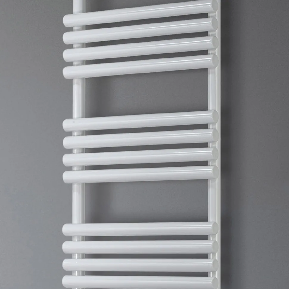 Scaldasalviette Idraulico in Acciaio Finitura Bianco Puro Made in Italy - Limone