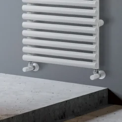 Scaldasalviette Idraulico in Acciaio Finitura Bianco Puro Made in Italy - Limone