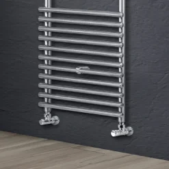 Scaldasalviette Idraulico in Acciaio Finitura Satin Made in Italy - Buccia