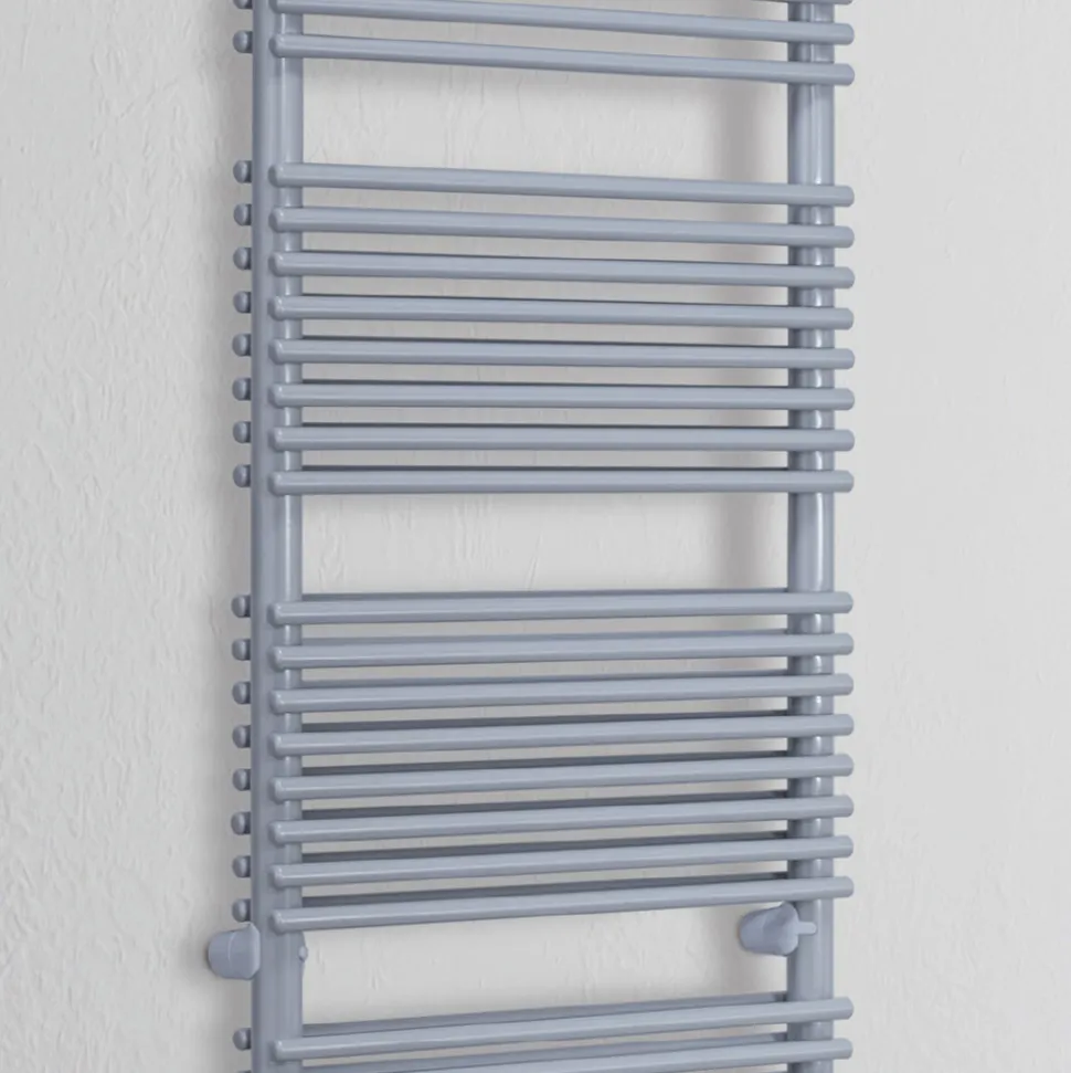 Scaldasalviette Idraulico in Acciaio Finitura Alluminio Made in Italy - Brioches