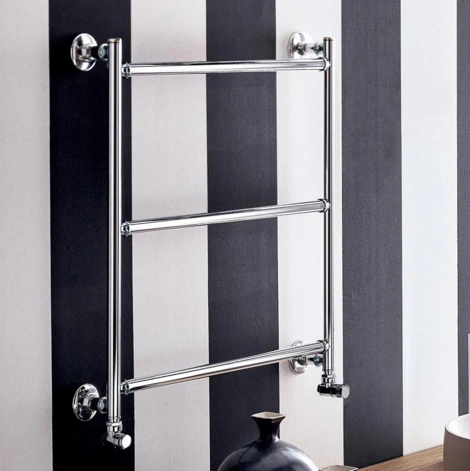 Scaldasalviette Idraulico in Acciaio Finitura Cromo Made in Italy - Gaia
