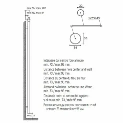 Scaldasalviette in Acciaio Inox Design a Parete da Bagno fino a 483 W - Italo