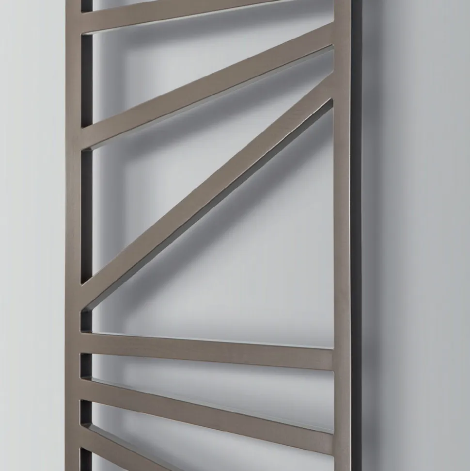 Scaldasalviette Misto con Elementi Quadrati Made in Italy - Mandorle
