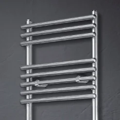 Scaldasalviette Misto in Acciaio Finitura Satin Made in Italy - Buccia