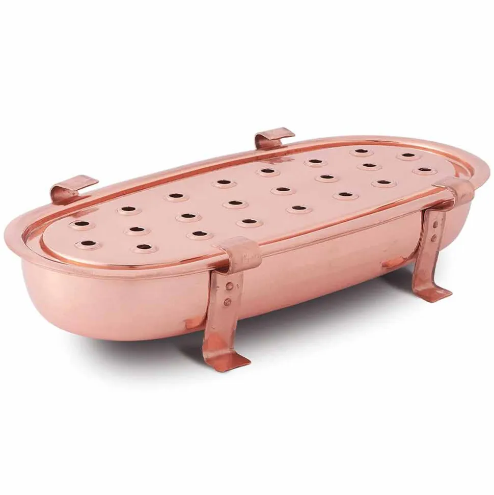 Scaldavivande da Tavolo per Pentole in Rame Made in Italy 45x23 cm - Mariaelena
