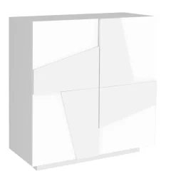 Scarpiera Alta o Bassa in Legno Sostenibile Design a 2 o 4 Ante - Fjona