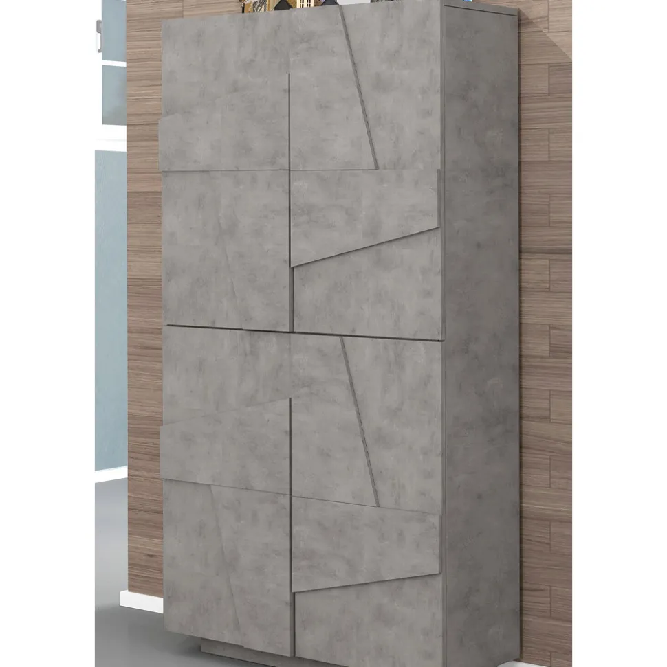 Scarpiera Alta o Bassa in Legno Sostenibile Design a 2 o 4 Ante - Fjona
