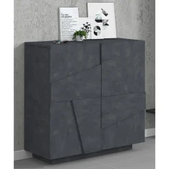 Scarpiera Alta o Bassa in Legno Sostenibile Design a 2 o 4 Ante - Fjona