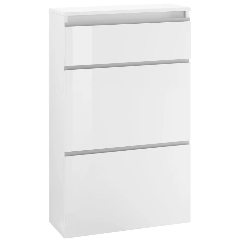 Scarpiera Bianca o Antracite 3 Ante Legno Sostenibile Design - Emanuelito