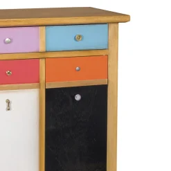 Scarpiera con Cassetti Tutti Colorati e Maniglie Diverse Made in Italy - Mitra