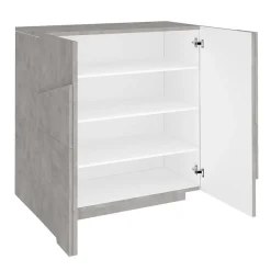 Scarpiera da Interno con 2 Ante in Melaminico Made in Italy - Naditza