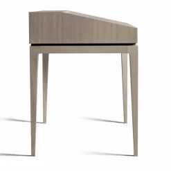 Scrittoio di design moderno in legno noce, l.105xp.65cm, Acario