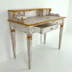 Scrittoio Fatto a Mano in Legno Massello con Cassetti Made in Italy - Amela