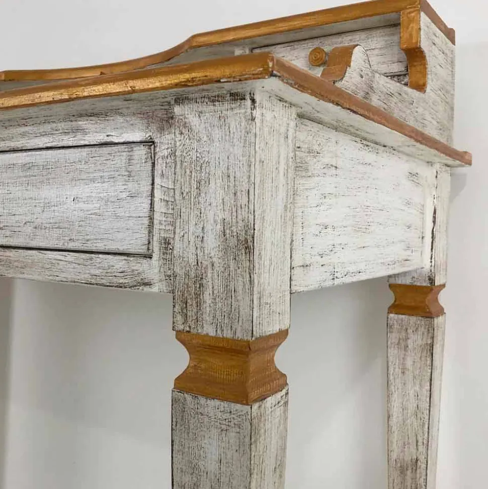 Scrittoio Fatto a Mano in Legno Massello con Cassetti Made in Italy - Amela