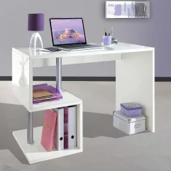 Scrivania Bianca o Ardesia in Legno di Design Italiano 3 Misure - Michel