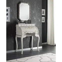 Scrivania Classica 5 Cassetti in Legno e Intarsi Made in Italy - Hastings