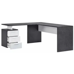 Scrivania da Ufficio Angolare in Legno Nobilitato 2 Finiture - Analuisa