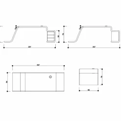Scrivania da ufficio con cassettiera in legno fatta in Italia,Terralba