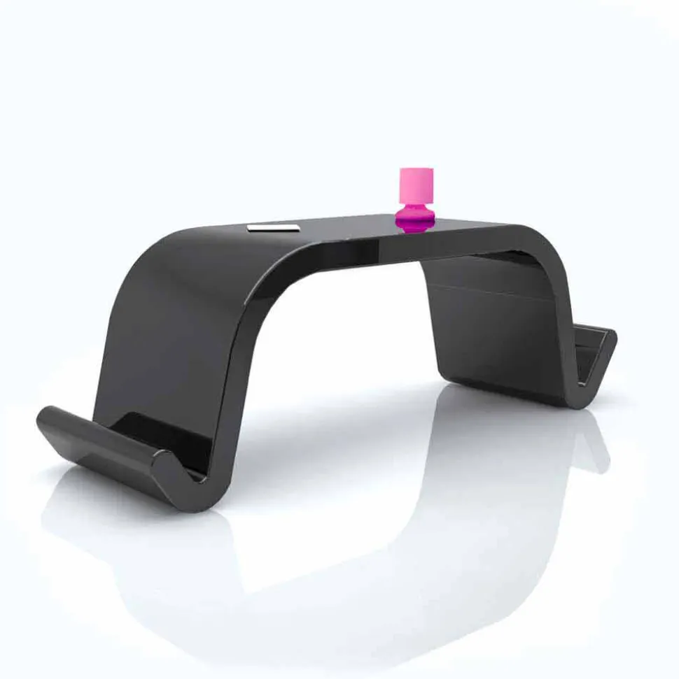 Scrivania da ufficio design moderno Acton, bianco nero o oro