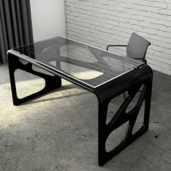 Scrivania Design in Solid Surface Illa Made in Italy