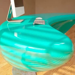 Scrivania design moderno da ufficio Boomerang made in Italy