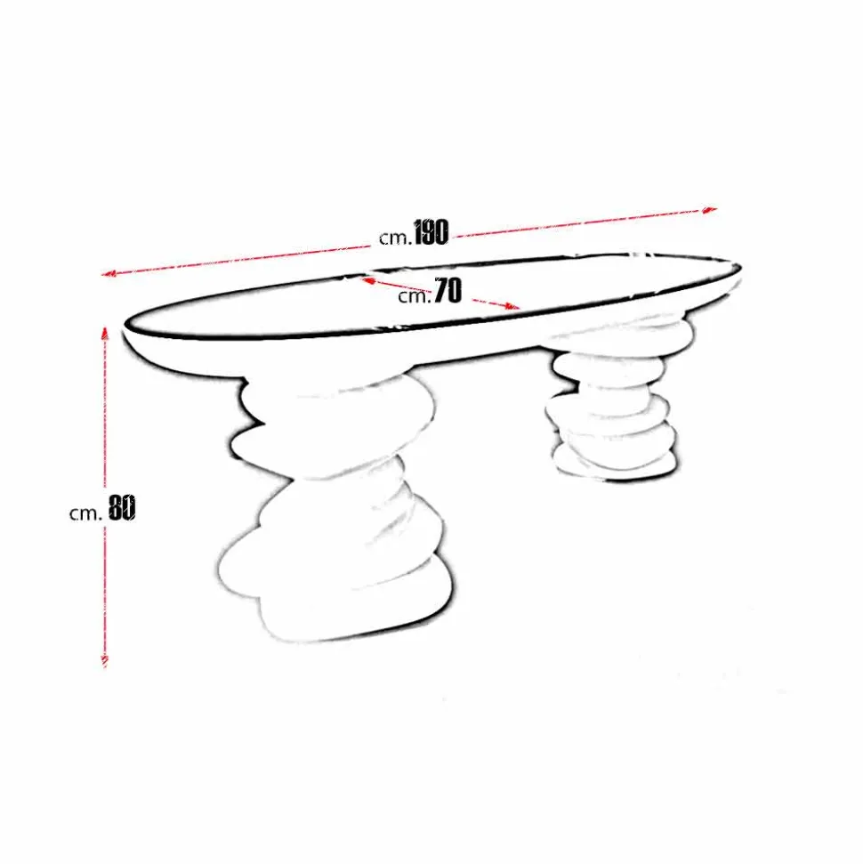 Scrivania di design moderna da ufficio Aldington fatta a mano