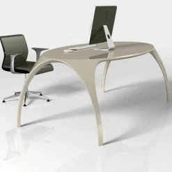 Scrivania di design moderno da studio made in Italy, Pomposa