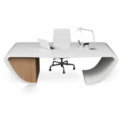 Scrivania di moderno design da ufficio prodotta in Italia, Miranda