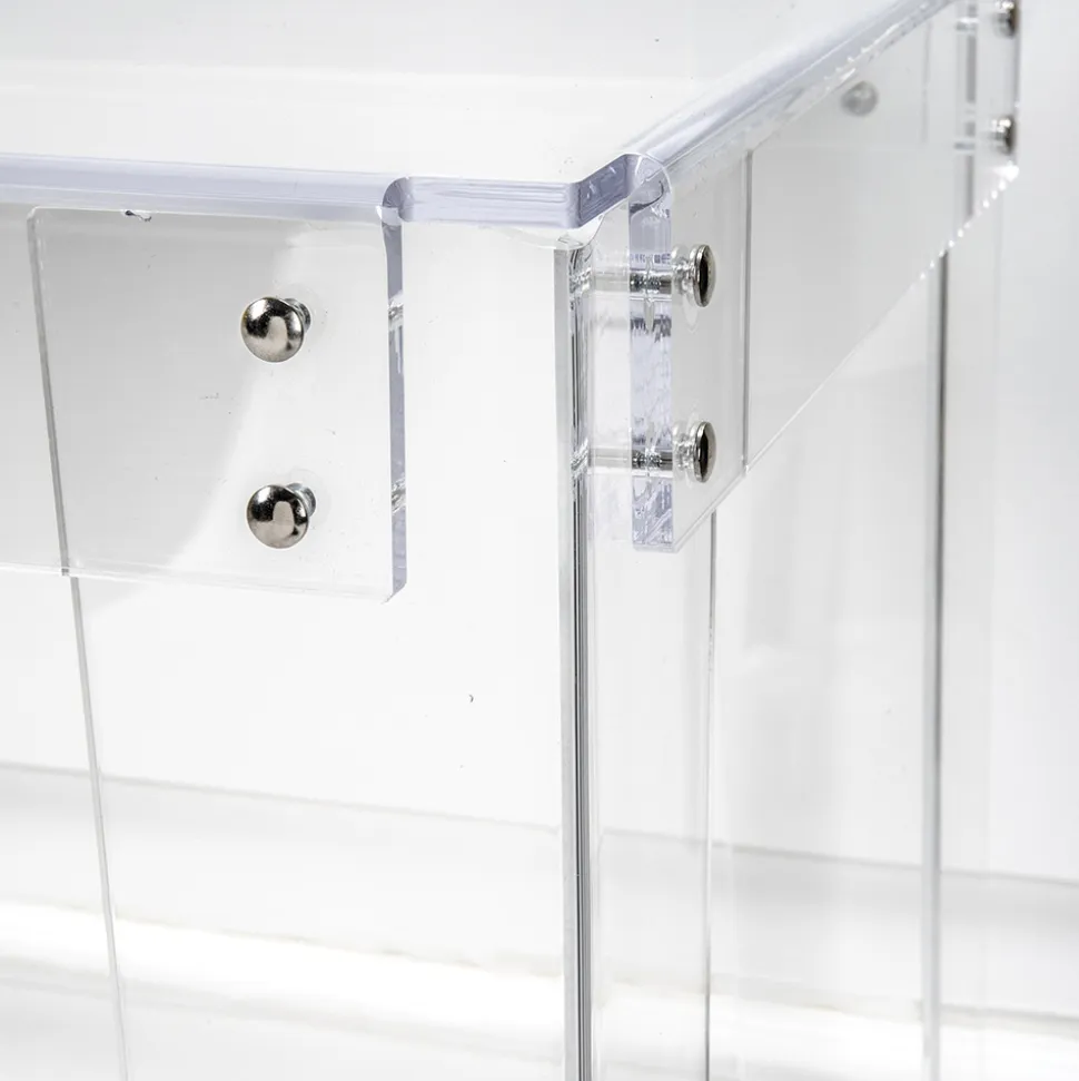 Scrivania in Plexiglass Trasparente Design Moderno Made in Italy - Vichy