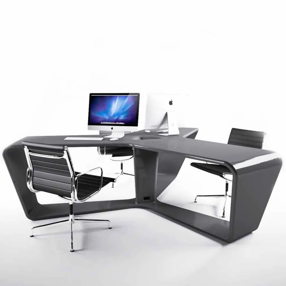 Scrivania multipostazione da ufficio, design moderno, Ta3le