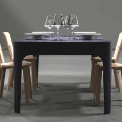 Scrivania / tavolo da pranzo rettangolare, design moderno, Merlot