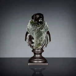 Scultura in ceramica artigianale Nera 100% Made in Italy Fabas 2