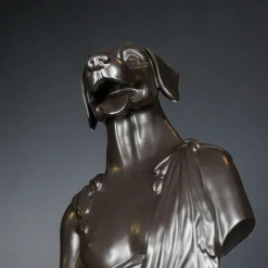 Scultura in ceramica artigianale Nera 100% Made in Italy Fabas 2