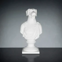Scultura in ceramica artigianale Bianca 100% Made in Italy Fabas 1