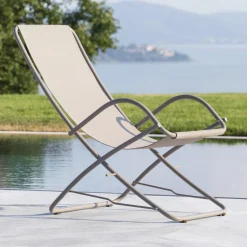 Sdraio Pieghevole da Giardino in Acciaio Zincato Made in Italy 2 Pezzi – Hobbit