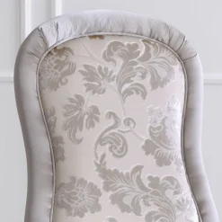 Sedia Classica in Legno Noce e Tessuto Imbottito Made in Italy - Baroque